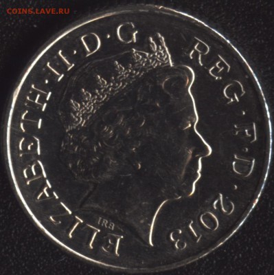Великобритания 10 пенсов 2013 МАГНИТНАЯ! до22:00мск 12.01.16 - Великобритания 10 пенсов 2013 -2