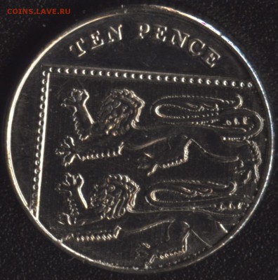 Великобритания 10 пенсов 2013 МАГНИТНАЯ! до22:00мск 12.01.16 - Великобритания 10 пенсов 2013 -1