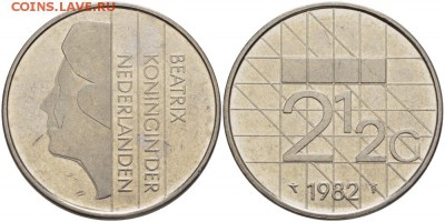 Нидерланды 1 и 2 гульдена (в количестве) - 2222-2424_b