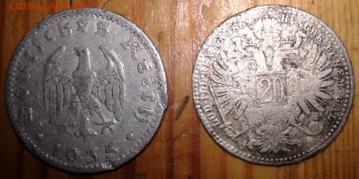 2 монеты старой Европы(серебро+алюминий) - Фото-1197