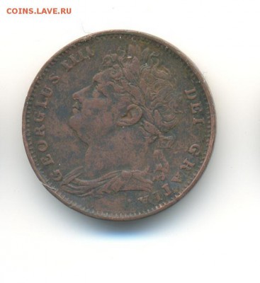 Британия. фартинг 1821. до 10.01 в 14:00 мск - 18