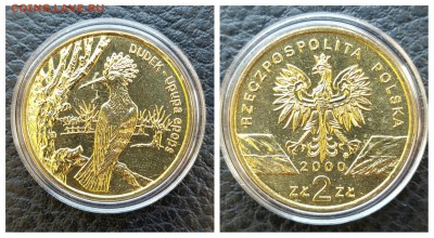 2 польских злотых 2000г "удод" - image