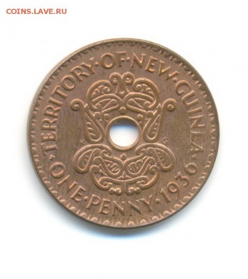 Брит. Нов. Гвинея. 1 пенни 1936. Эдуард VIII. до 10.01 в 14 - 3