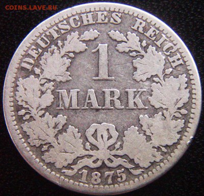 Германия_серебряная марка 1875(А); до 08.01_22.06мск - 10231
