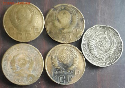 5 копеек 1926,43,50,51. 1р.1961.5 монет.До 12.01.2016 в 22.0 - 20160107_162149-1