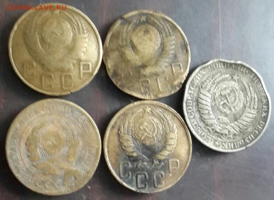 5 копеек 1926,43,50,51. 1р.1961.5 монет.До 12.01.2016 в 22.0 - 20160107_162153-1