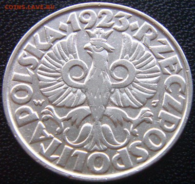 Польша_50 грошей 1923. Отличная сохранность; до 08.01_22.42м - 6241