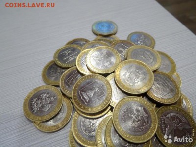 10 рублей регионы (биметалл) отмытые 18шт.(разные) - 2173618001