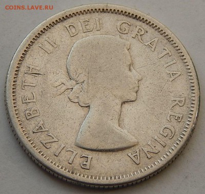 Канада 25 центов 1956, до 14.01.16 в 22:00 МСК - 4038