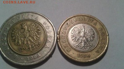 5 и 2 польские злоты - злоты