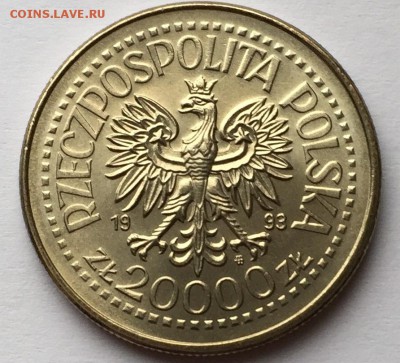 Польша 1993 20000zł Польские короли: Казимир IV Ягеллон UNC - ягеллон_