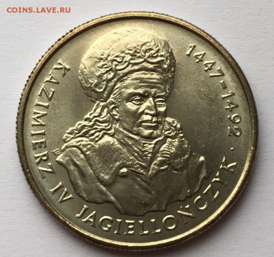 Польша 1993 20000zł Польские короли: Казимир IV Ягеллон UNC - ягеллон