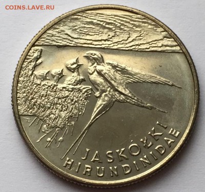 Польша 1993 20000zł Животный мир: Ласточковые UNC - ласточка