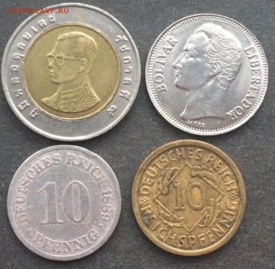 10 фенингов 1889,1936.,1 Боливар,Бат. до 12.01.16 - FullSizeRender (6)