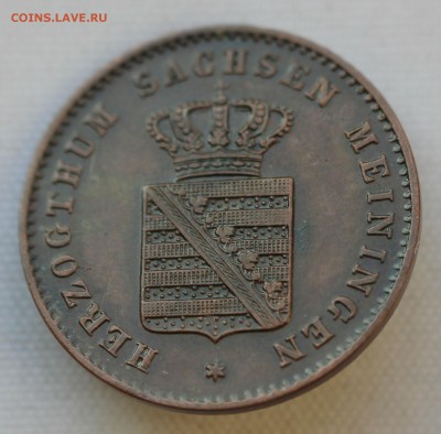 С 1 руб. САКСЕН-МАЙНИНГЕН 2 пфеннига 1868г.до 14.01 в 22 - IMG_9426.JPG
