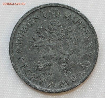 С руб.ЧЕХИЯ,МОРАВИЯ,БОГЕМИЯ 1 крона1943г.ОККУПАЦИЯ до 14.01 - IMG_9376.JPG