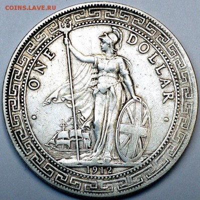 Великобритания_серебряный Trade Dollar 1912; до 08.01_23.00м - 10803