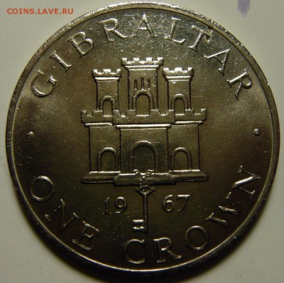 Гибралтар  1 крона 1967г - P1130969.JPG
