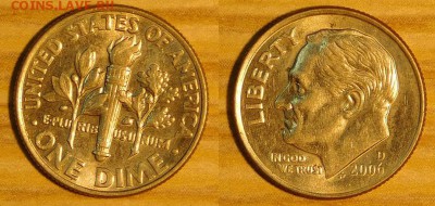 США, 1 дайм 2006-D, 2 шт., по 10 р., до 12.01.2016 22-00 мск - 10-2006-2.JPG