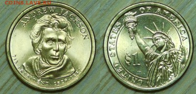 США, 1$, A Jackson, "D", до 22.12.2015г. 22-00 мск - 2008 A Jackson.JPG