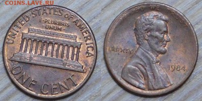 США, 1 цент, 10 шт. по 1р., до 12.01.2016 22-00 - 1984.JPG