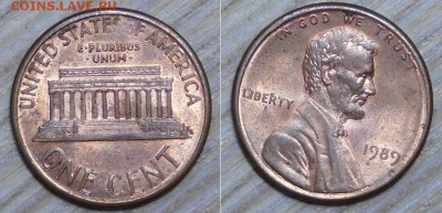 США, 1 цент, 10 шт. по 1р., до 12.01.2016 22-00 - 1989.JPG