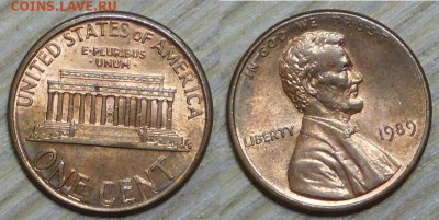 США, 1 цент, 10 шт. по 1 р., до 12.01.2016 22-00 - 1989.JPG