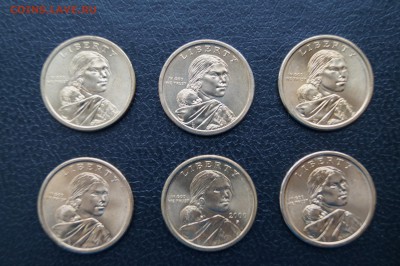 Сакагавея США 2000-2013гг 6шт. до 17.01.16г. UNC - инд (1).JPG