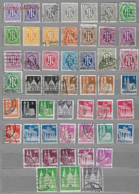 Марки Европы. Германия. Союзная оккупация. - Марки Европы. Германия. Союзная оккупация