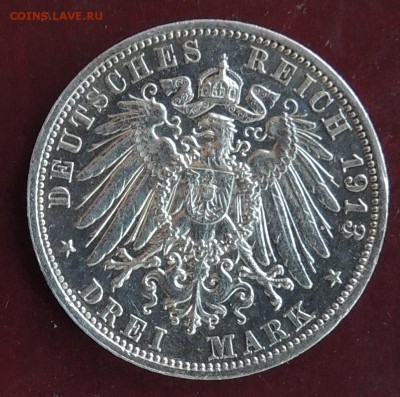 Саксония 3 марки 1913 г. до 22.00 14.01.2016 - Изображение 1101