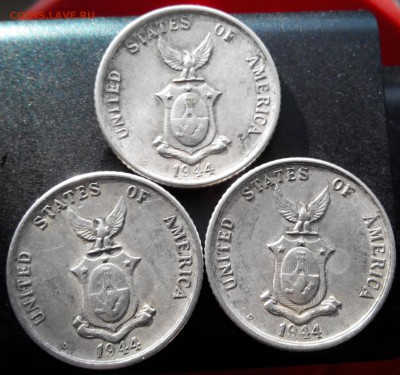 Амер.Филиппины, 20 сентаво 1944, 3шт, до 13.01.16 - 2016110114823