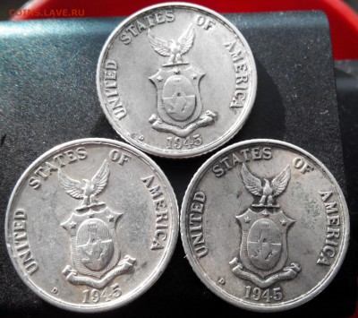 Амер.Филиппины, 20 сентаво 1945, 3шт, до 13.01.16 (2) - 2016110115307