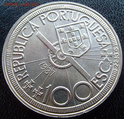 Португалия_100 эскудо 1987 "Диогу Кан"; 11.01_22.38мск - 10680