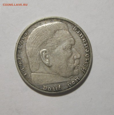 Германия 2 марки 1939 А Гиденбург до 14.01.16 22-00 - 2марки1939-2
