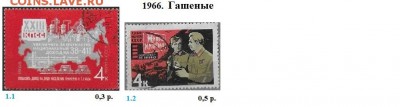 СССР 1965-1966. ФИКС - 1966. Гашеные
