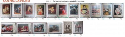 СССР 1973, 1974, 1975. ФИКС - 1973. Из серий