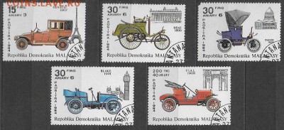 Марки Африки. Мадагаскар. Ретроавтомобили. - Марки Африки. Мадагаскар. Ретроавтомобили