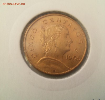 Мексика 20, 5, 1 сентаво 1963 UNC с 1 руб! до 16.01. - 20160111_142047
