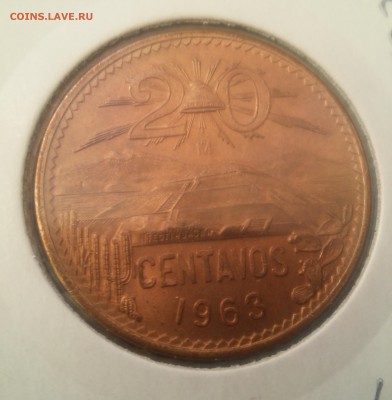 Мексика 20, 5, 1 сентаво 1963 UNC с 1 руб! до 16.01. - 20160111_142011