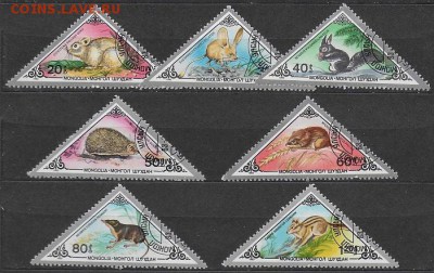 Марки Азии. Монголия. Фауна - Марки Азии. Монголия. Фауна