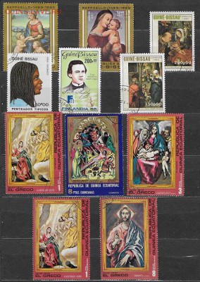 Марки Африки. Гвинея.Бисау, Экваториальная Гвинея - Марки Африки. Гвинеи