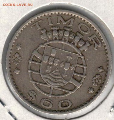 Порт.Тимор 60 сентаво 1958 до 18.01.2016 в 22.00мск (Б470) - 4-т1