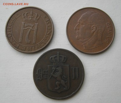 НОРВЕГИЯ 3 по 5 эре 1899, 1939, 1973 гг. 18.01.2016. - 026.JPG