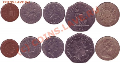Подборка монет Великобритании до 03.10.10 21:00Мск - england