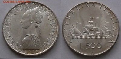 Италия 500 лир 1990 год - P1080457.JPG