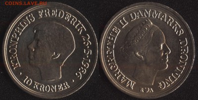 Дания 10 крон 1986 18 ЛЕТ ПРИНЦУ до 22:00мск 18.01.16 - Дания 10 крон 1986 18 ЛЕТ ПРИНЦУ