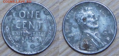 США, 1 цент, 1943 - Р, с 30р., до 18.01.2016г. 22-00 - 1943.JPG