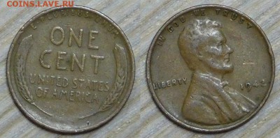 США, 1 цент, 1942 - Р, с 15р., до 18.01.2016г. 22-00 - 1942.JPG