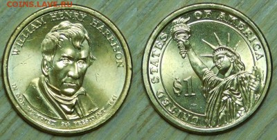 США, 1$-2009, W H Harrison, "D", до 18.01.2016г. 22-00 мск - 2009 W Harrison.JPG