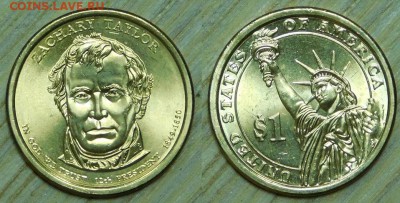 США, 1$-2009, Z Taylor, "D", до 18.01.2016г. 22-00 мск - 2009 Z Teylor.JPG